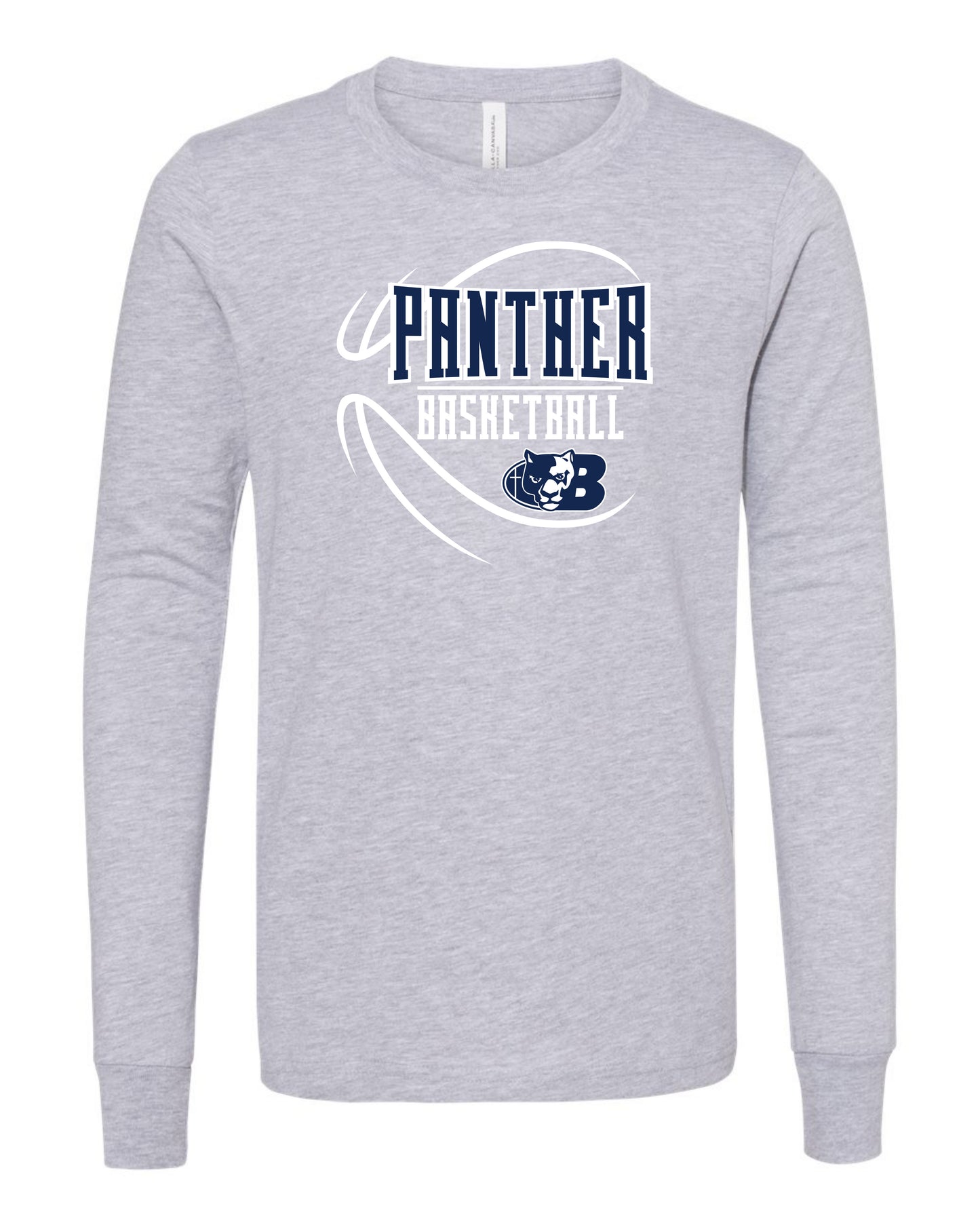Panther BBall Abstract Ball - Youth Long Sleeve