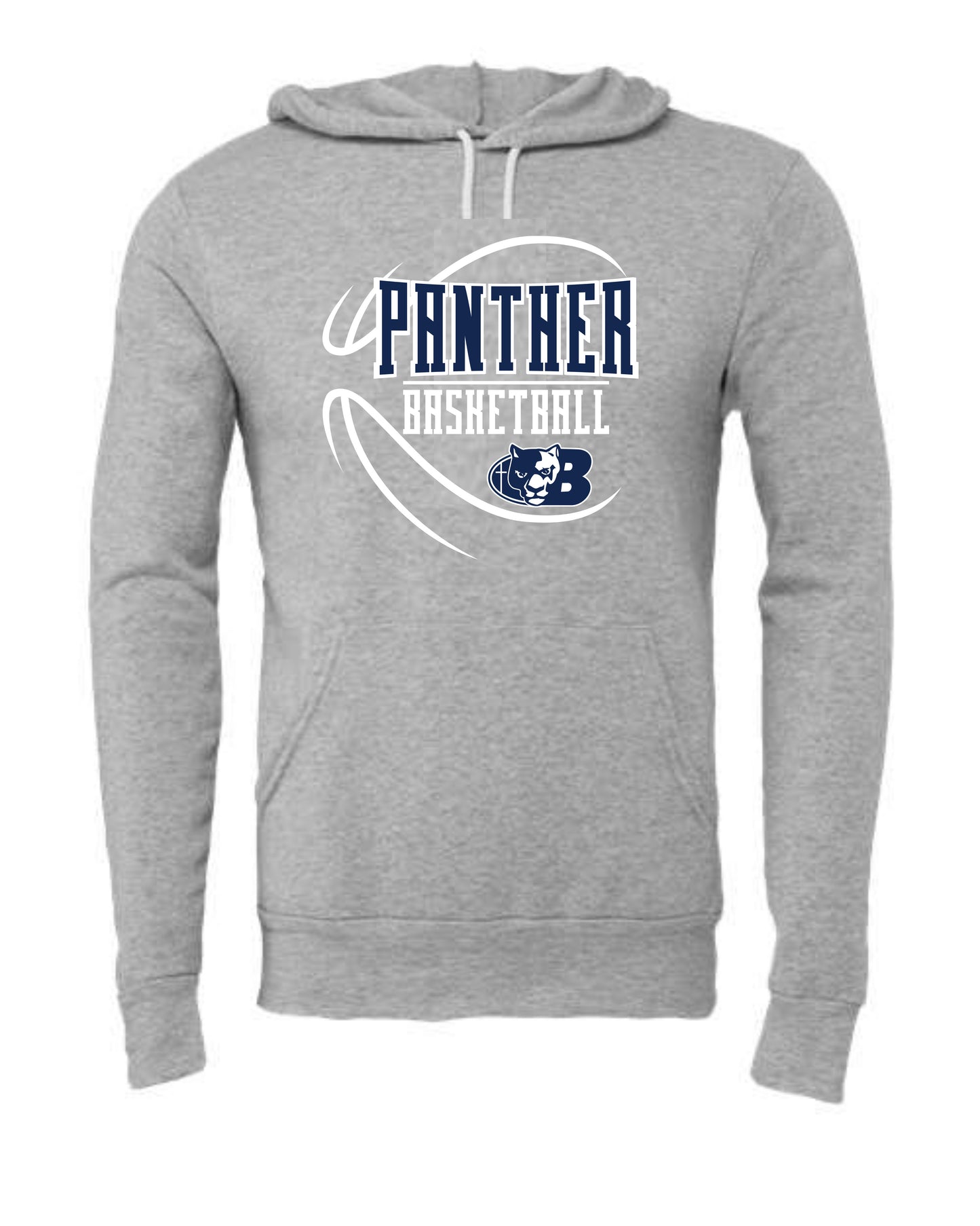 Panther BBall Abstract Ball - Adult Hoodie