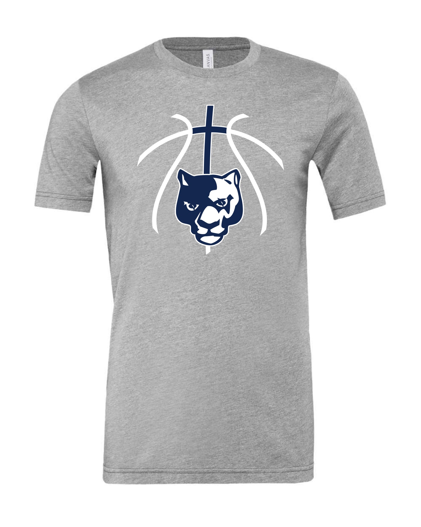 Panther Head Cross Ball - Adult Tee