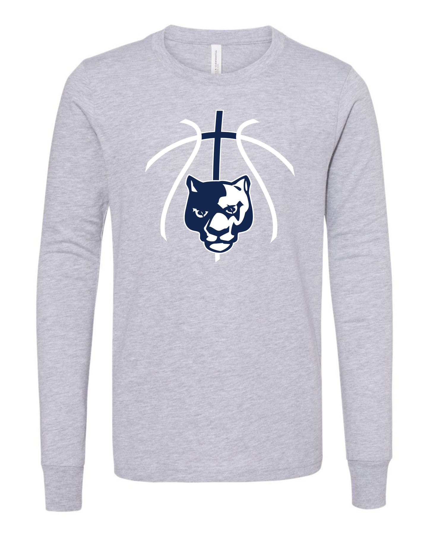 Panther Head Cross Ball - Youth Long Sleeve