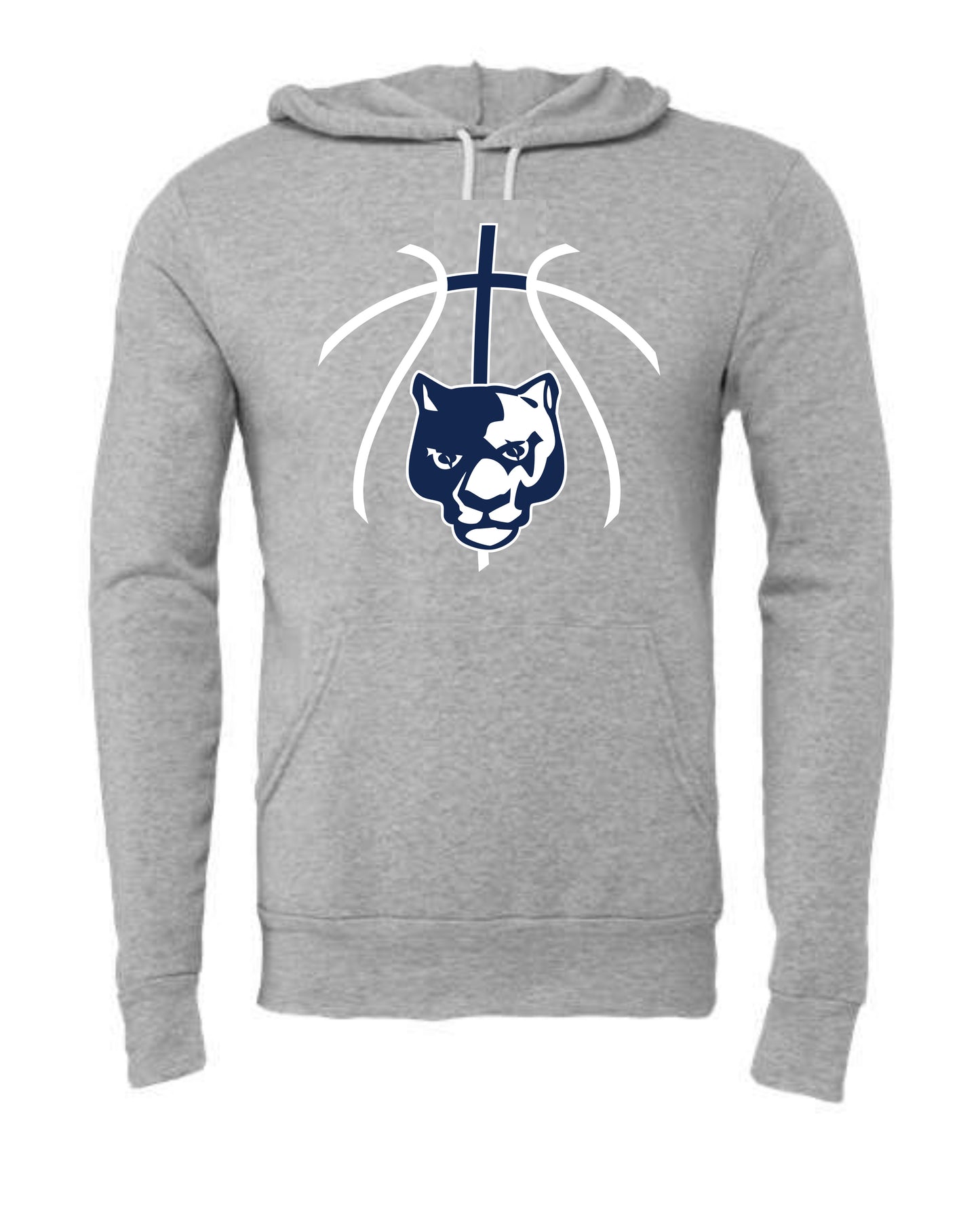 Panther Head Cross Ball - Adult Hoodie