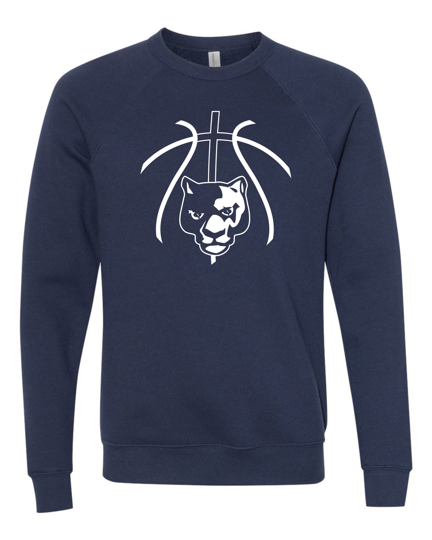 Panther Head Cross Ball - Adult Sweatshirt