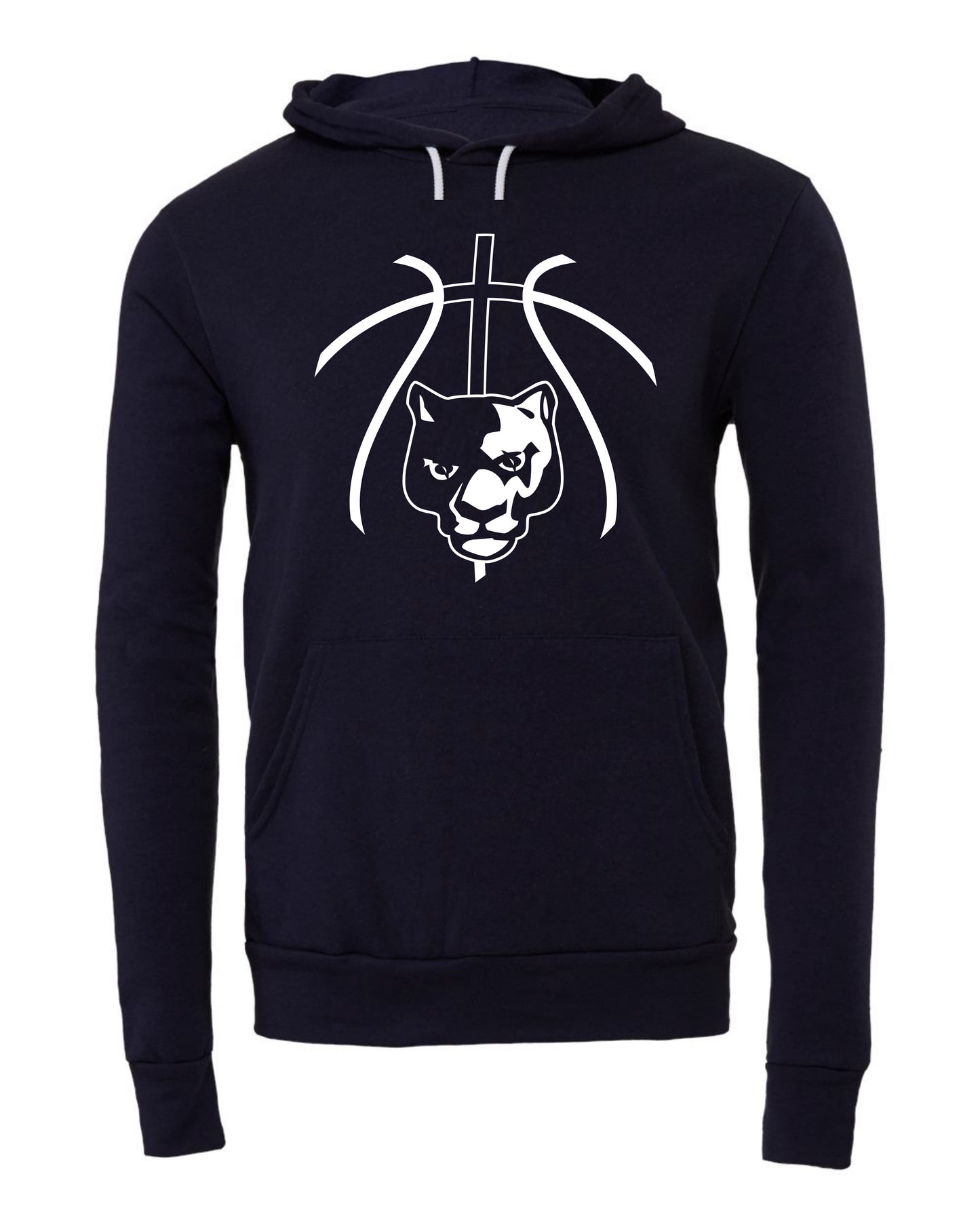 Panther Head Cross Ball - Adult Hoodie