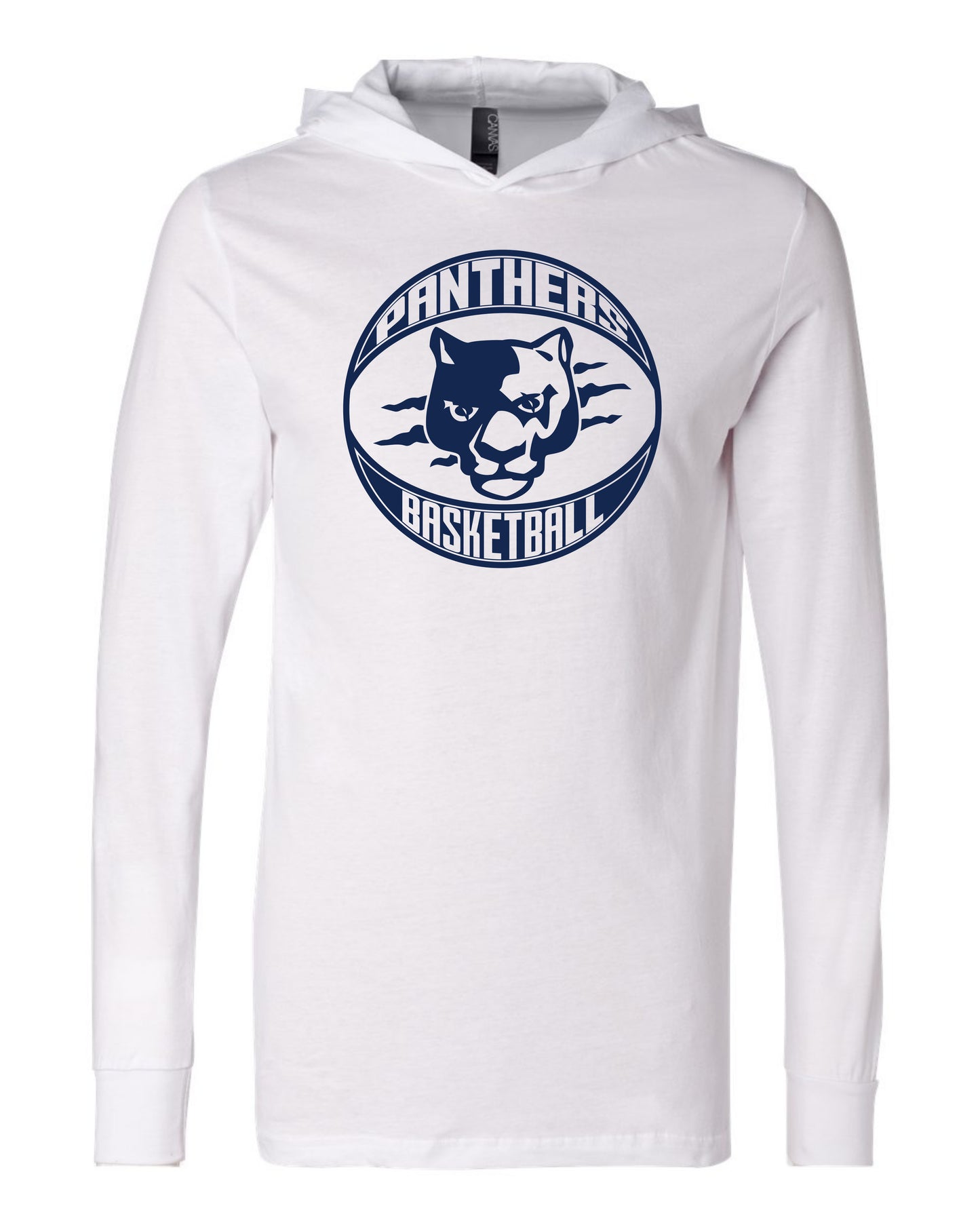 Panthers BBall Claw Ball - Adult Hooded Long Sleeve
