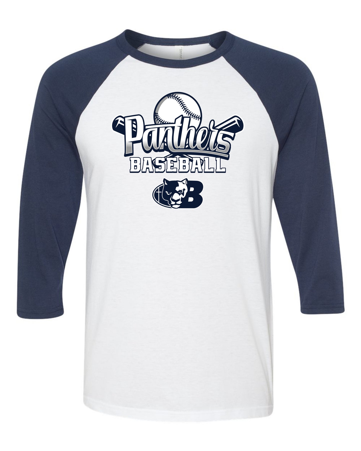 Panthers Baseball - Adult Raglan Tee