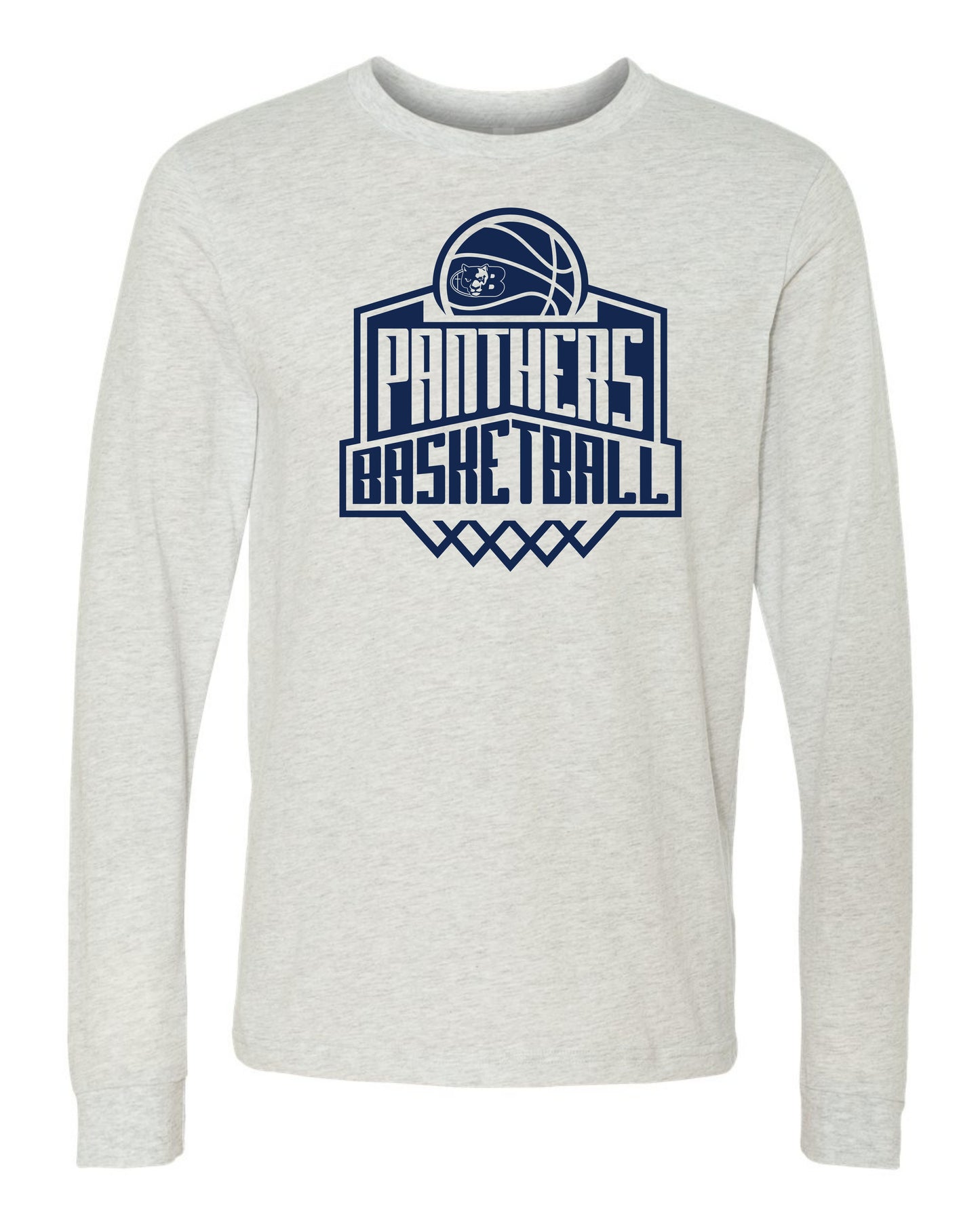 Panthers Basketball Backboard - Adult Long Sleeve