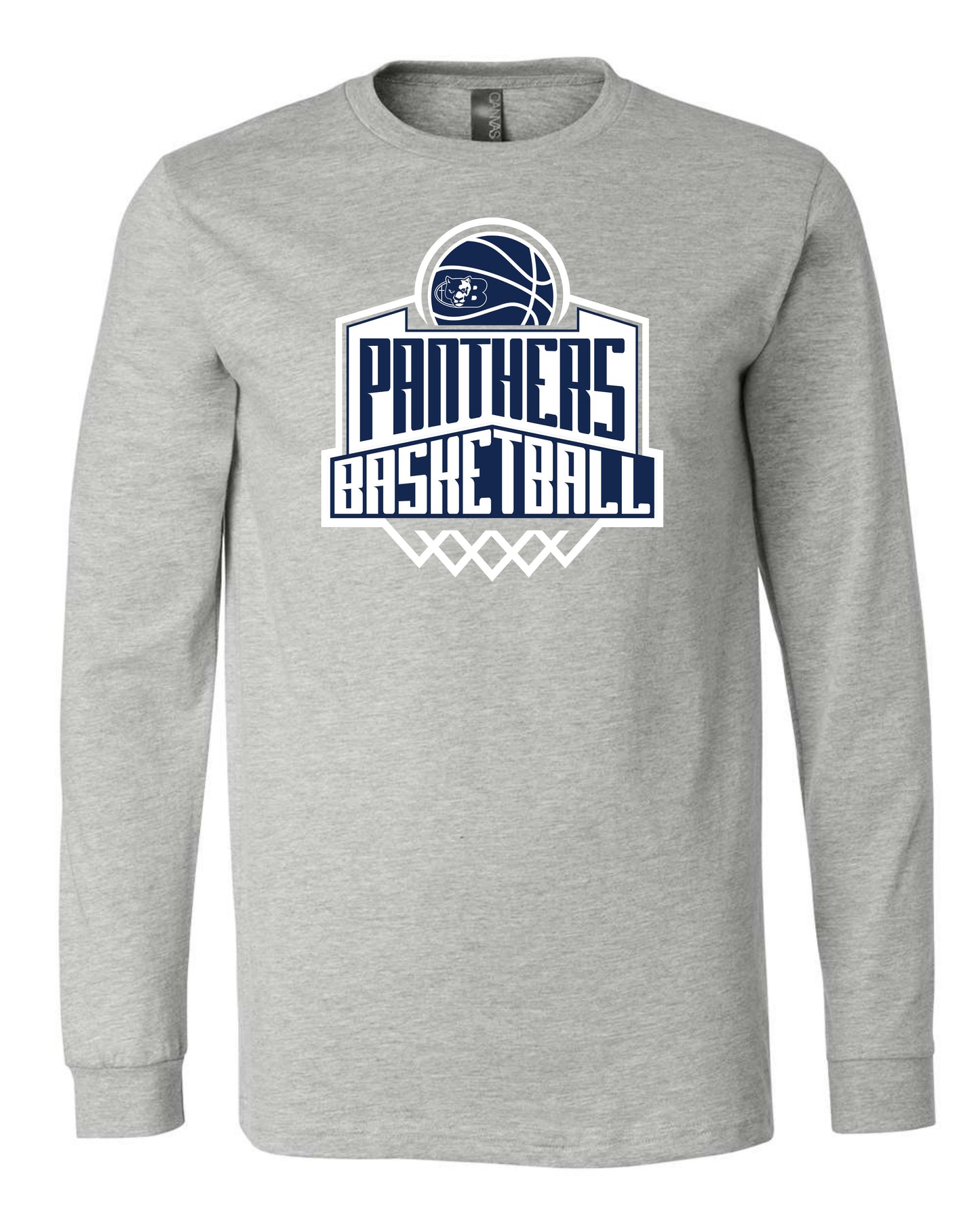 Panthers Basketball Backboard - Adult Long Sleeve