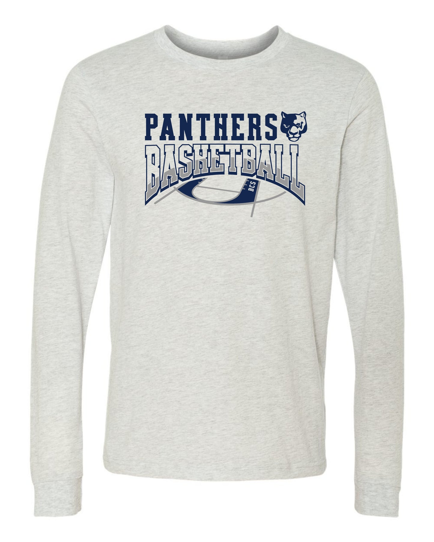 Panthers Basketball Court - Adult Long Sleeve