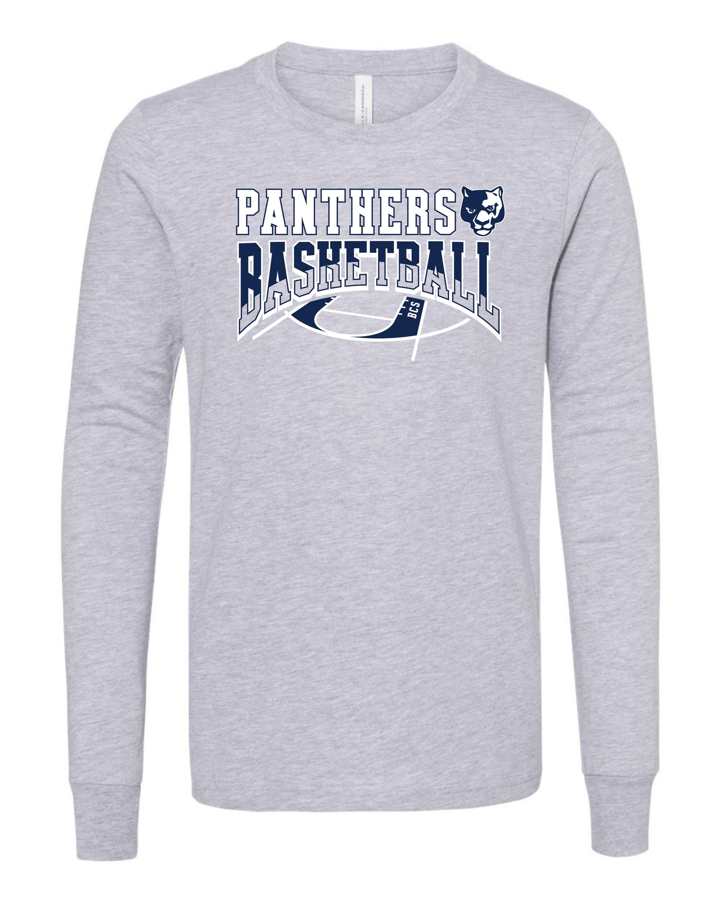 Panthers Basketball Court - Youth Long Sleeve