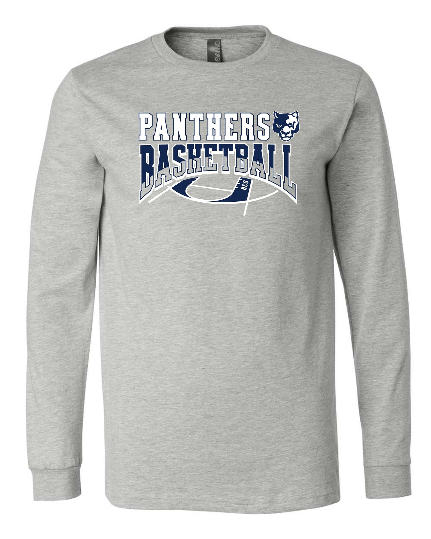 Panthers Basketball Court - Adult Long Sleeve