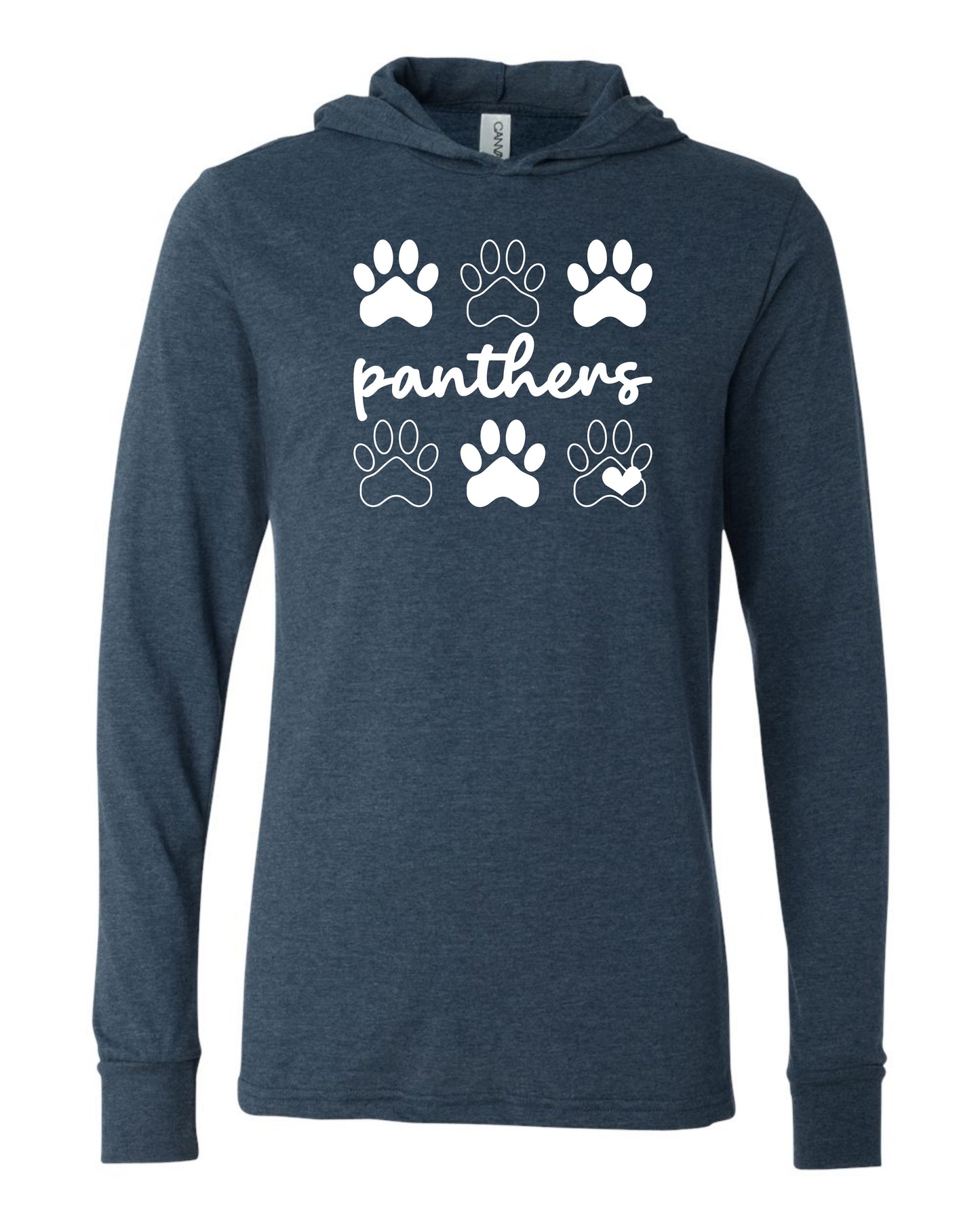 Panthers Paws - Adult Hooded Long Sleeve