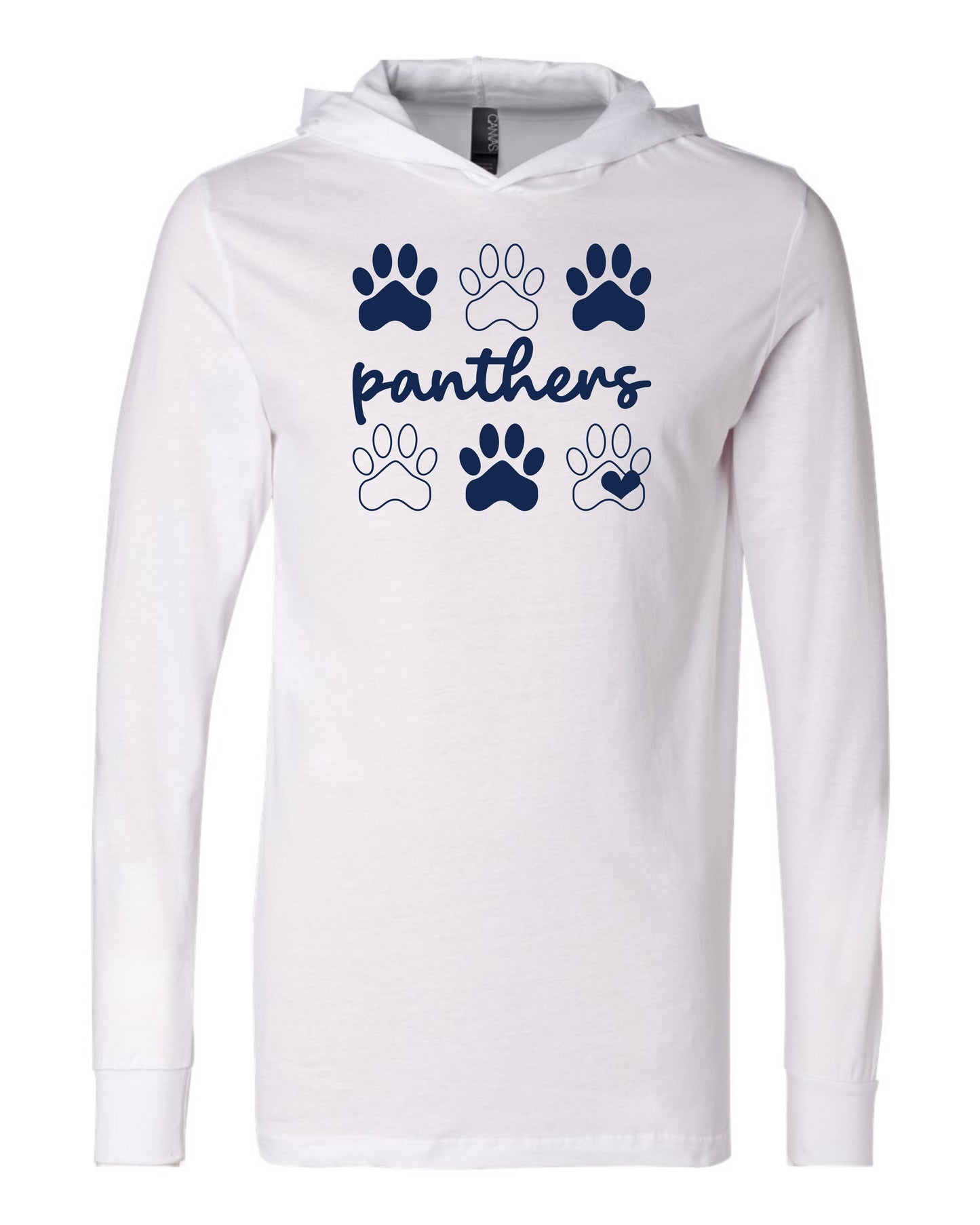 Panthers Paws - Adult Hooded Long Sleeve