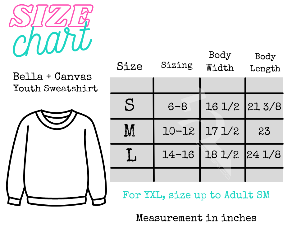 Panther Head Claw Slash - Youth Sweatshirt