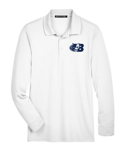 BCS Coaches Performance Polo - Adult Mens Long Sleeve