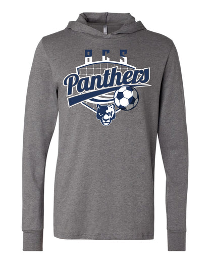 BCS Panthers Soccer Shield - Adult Hooded Long Sleeve