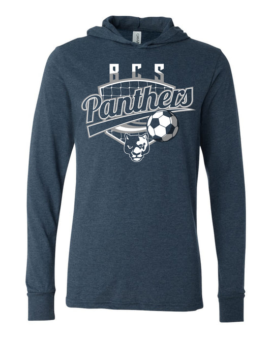 BCS Panthers Soccer Shield - Adult Hooded Long Sleeve
