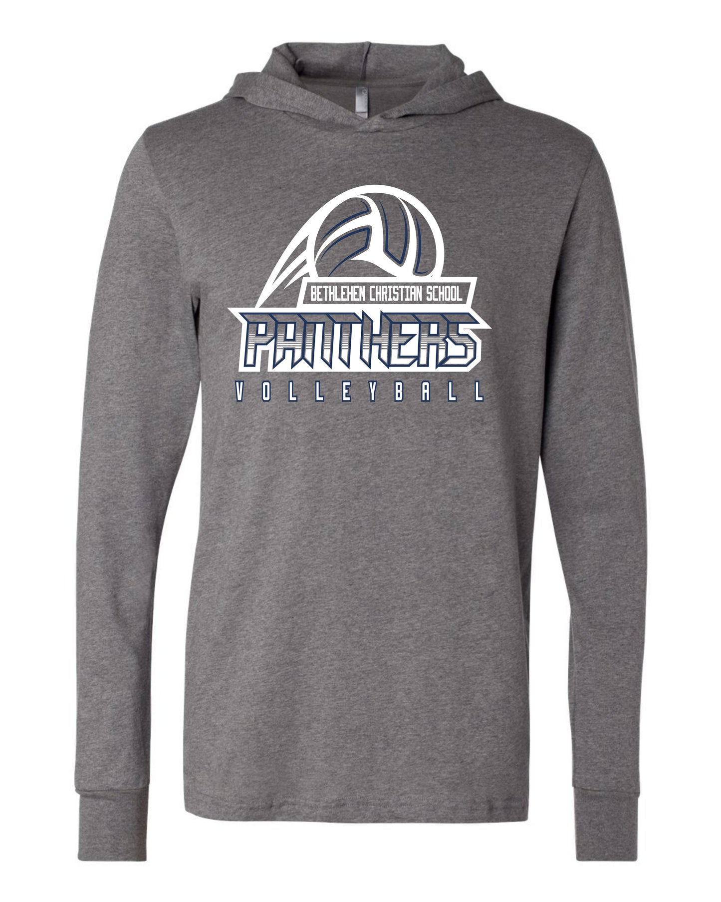 BCS Panthers Volleyball - Adult Hooded Long Sleeve