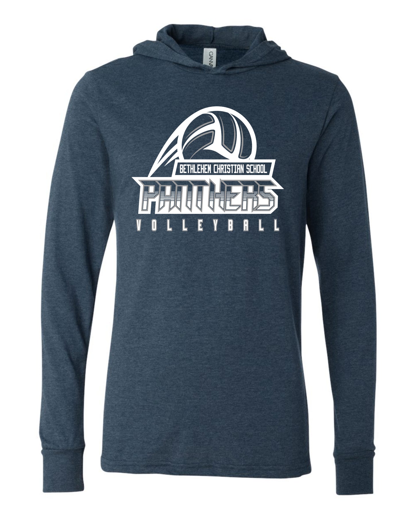 BCS Panthers Volleyball - Adult Hooded Long Sleeve