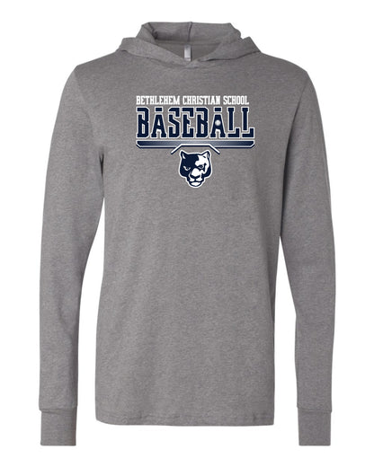 Bethlehem Christian School Baseball - Adult Hooded Long Sleeve