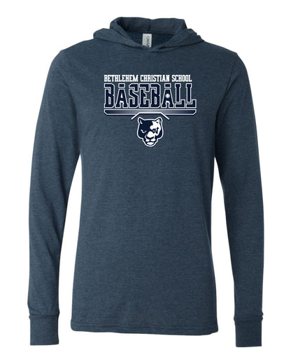 Bethlehem Christian School Baseball - Adult Hooded Long Sleeve