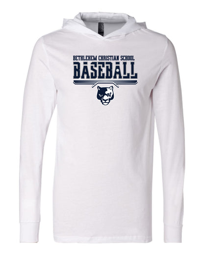 Bethlehem Christian School Baseball - Adult Hooded Long Sleeve
