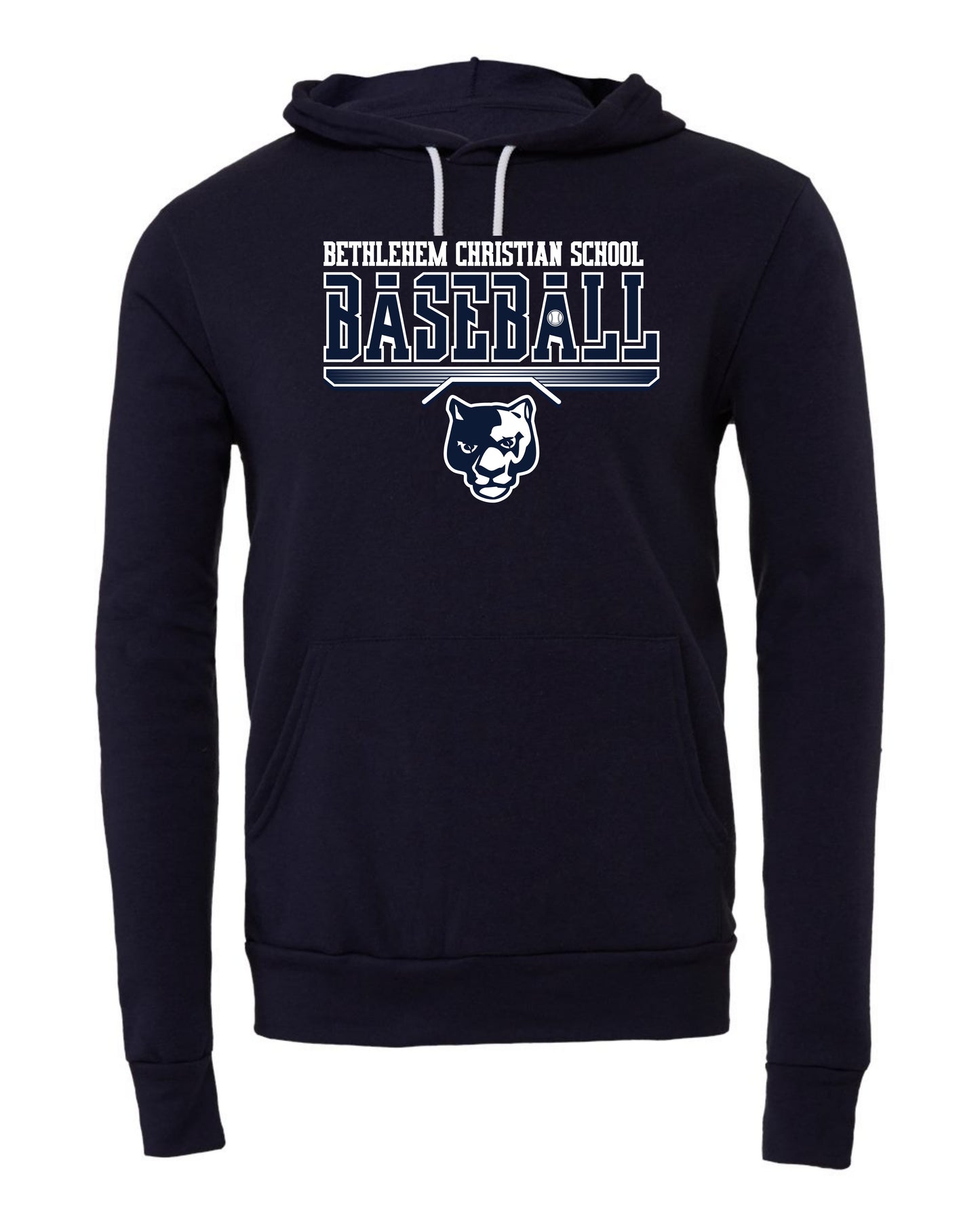Bethlehem Christian School Baseball - Adult Hoodie