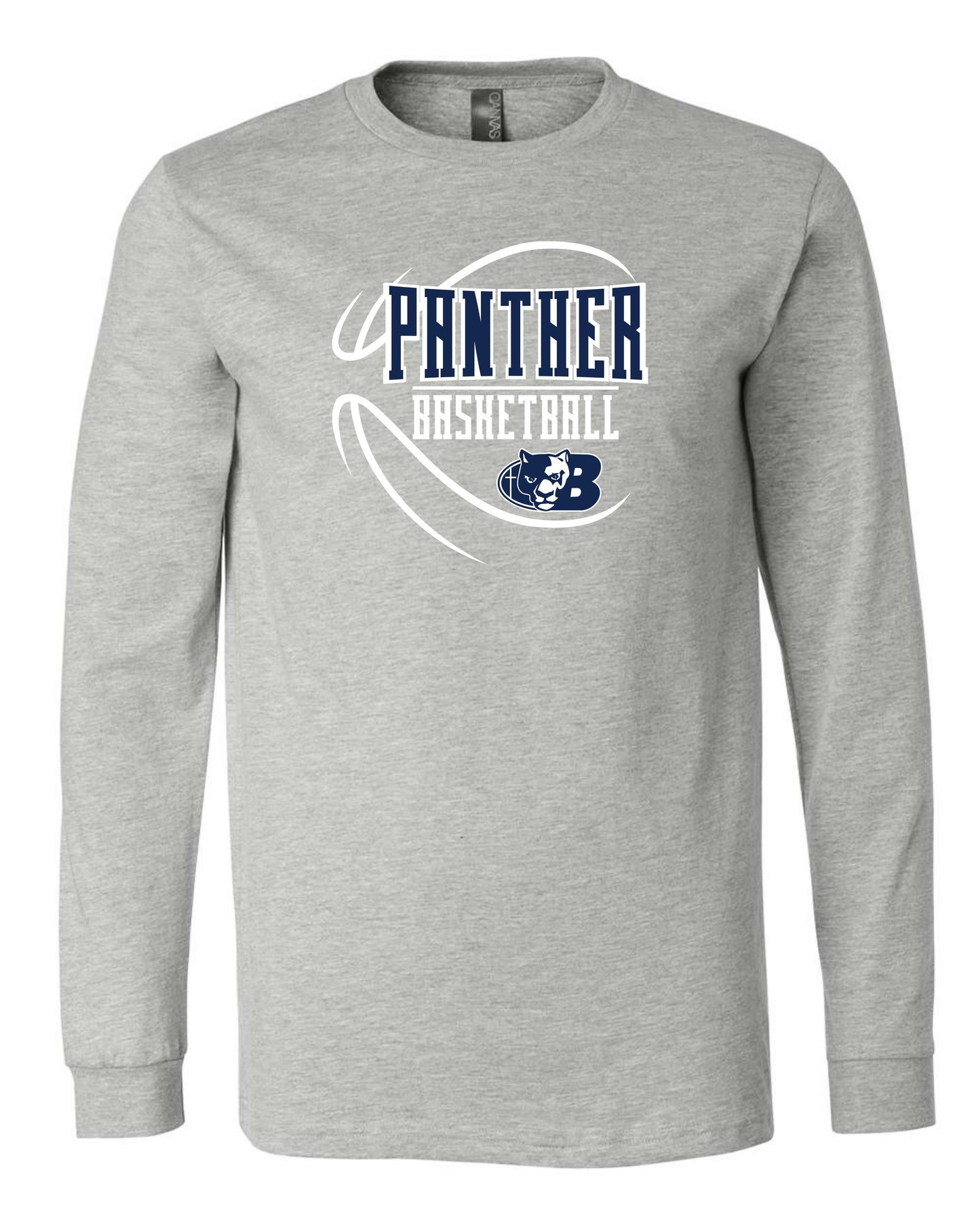 Panther BBall Abstract Ball - Adult Long Sleeve