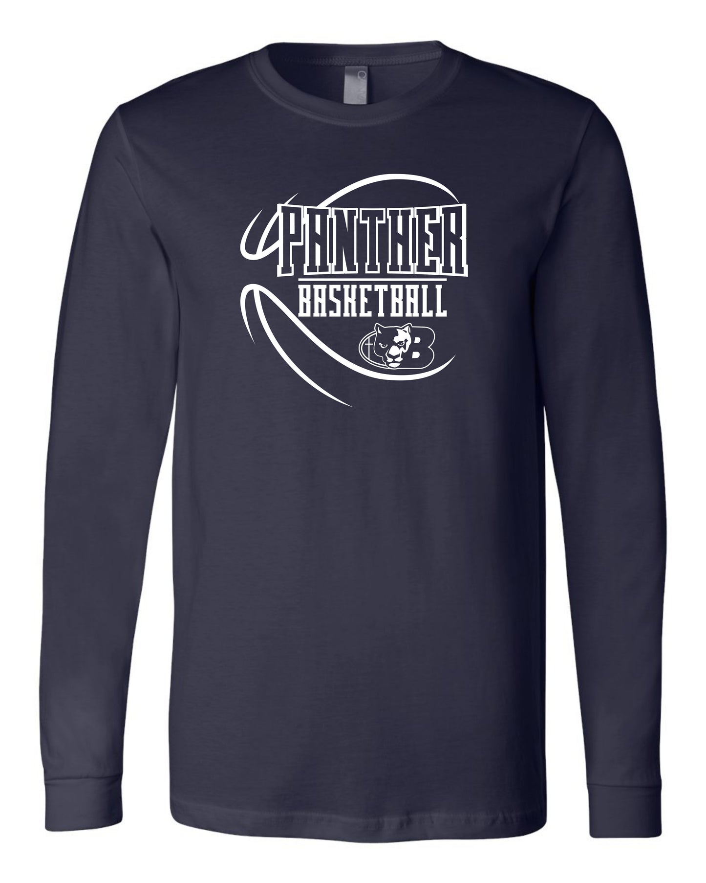 Panther BBall Abstract Ball - Adult Long Sleeve