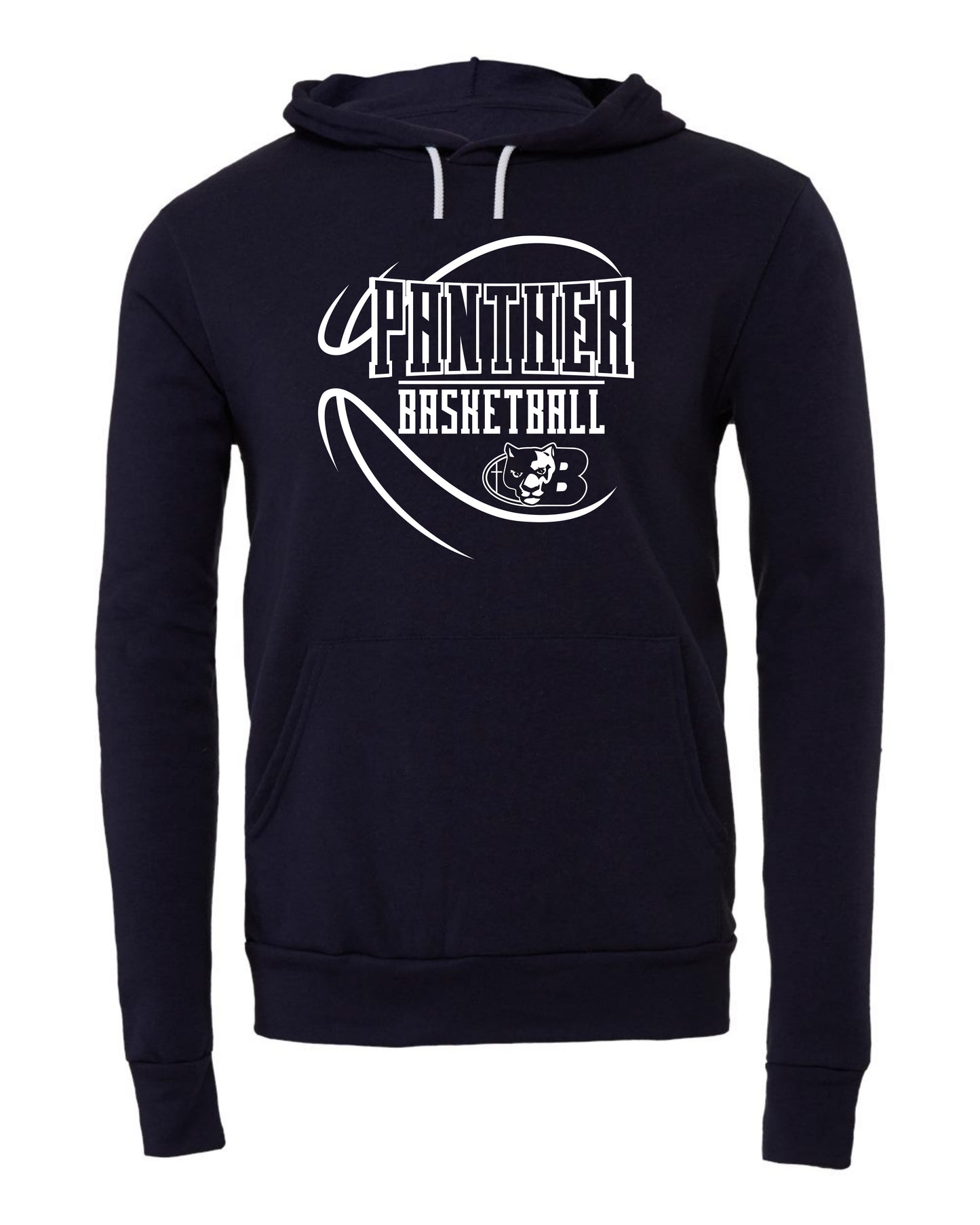 Panther BBall Abstract Ball - Youth Hoodie