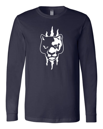 Panther Head Claw Slash - Youth Long Sleeve