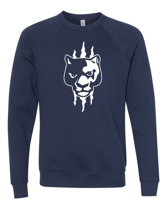 Panther Head Claw Slash - Adult Sweatshirt
