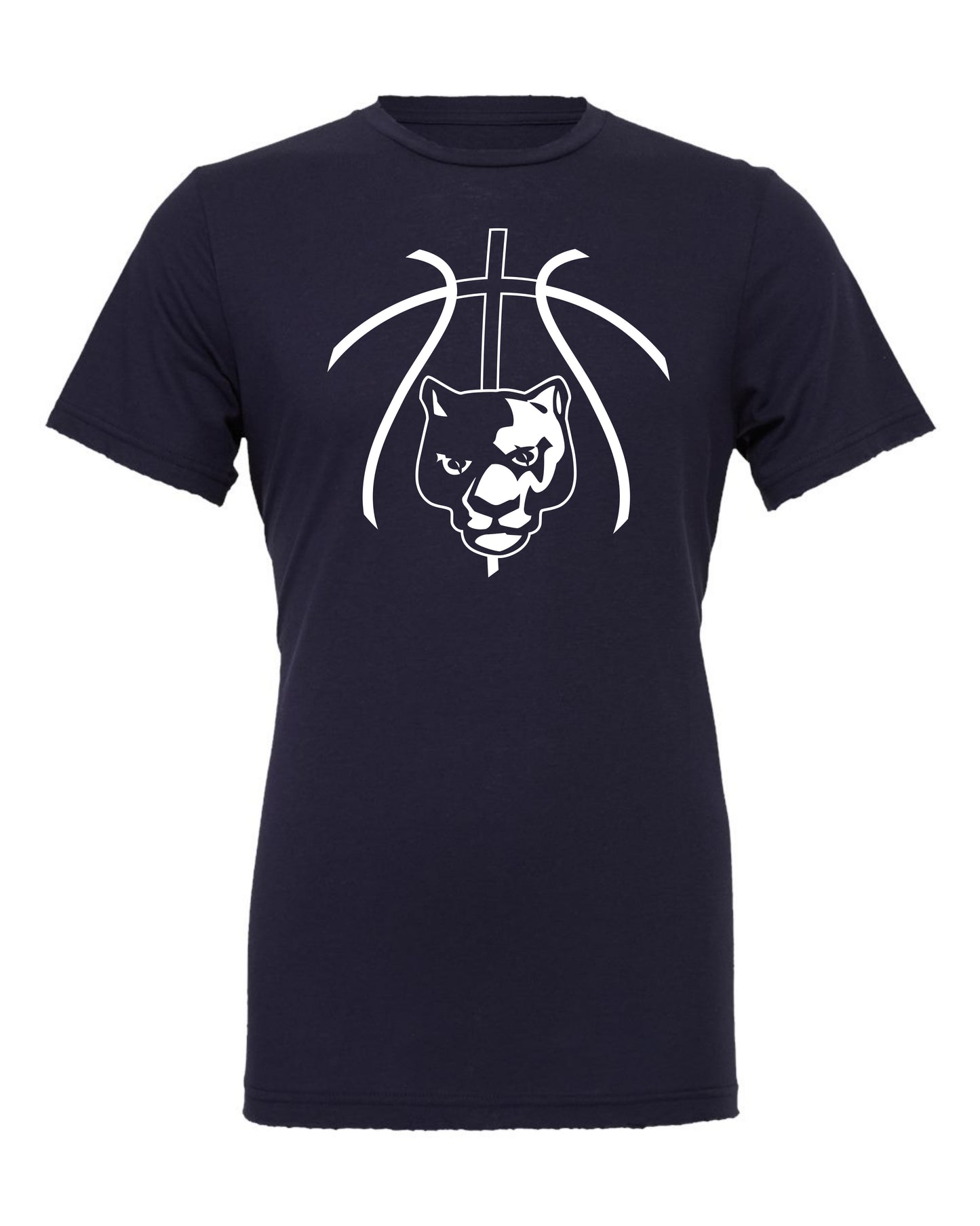 Panther Head Cross Ball - Adult Tee