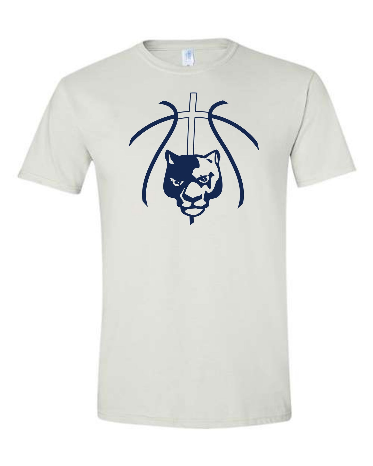 Panther Head Cross Ball - Adult Tee