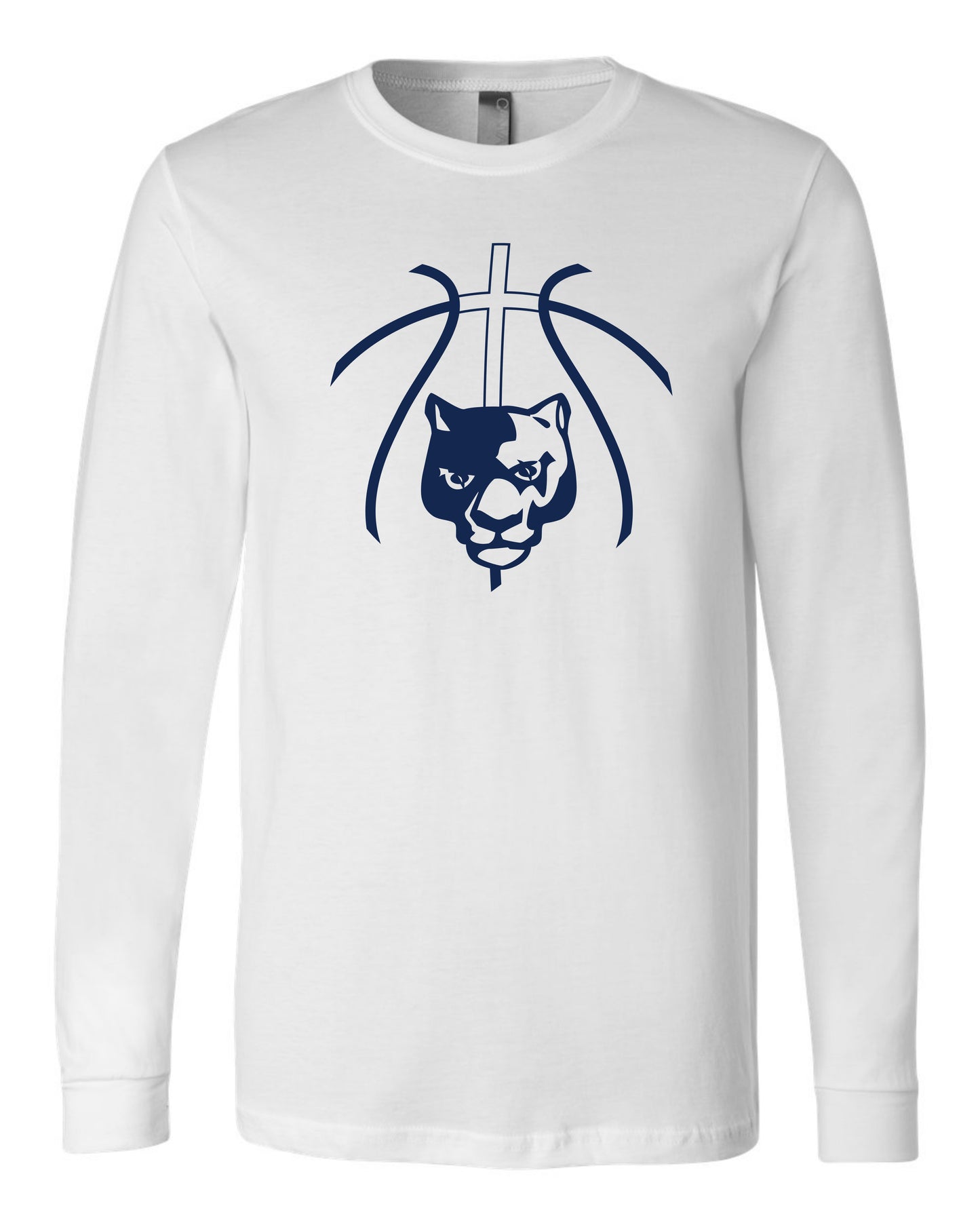 Panther Head Cross Ball - Youth Long Sleeve