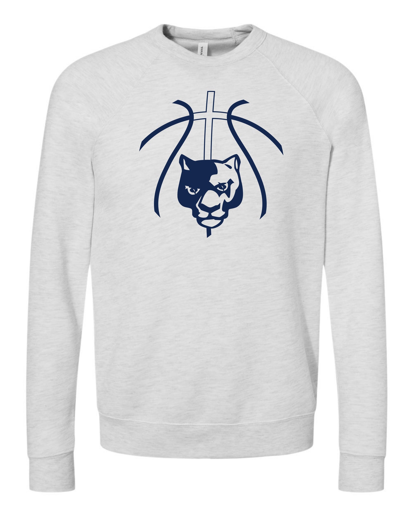 Panther Head Cross Ball - Adult Sweatshirt