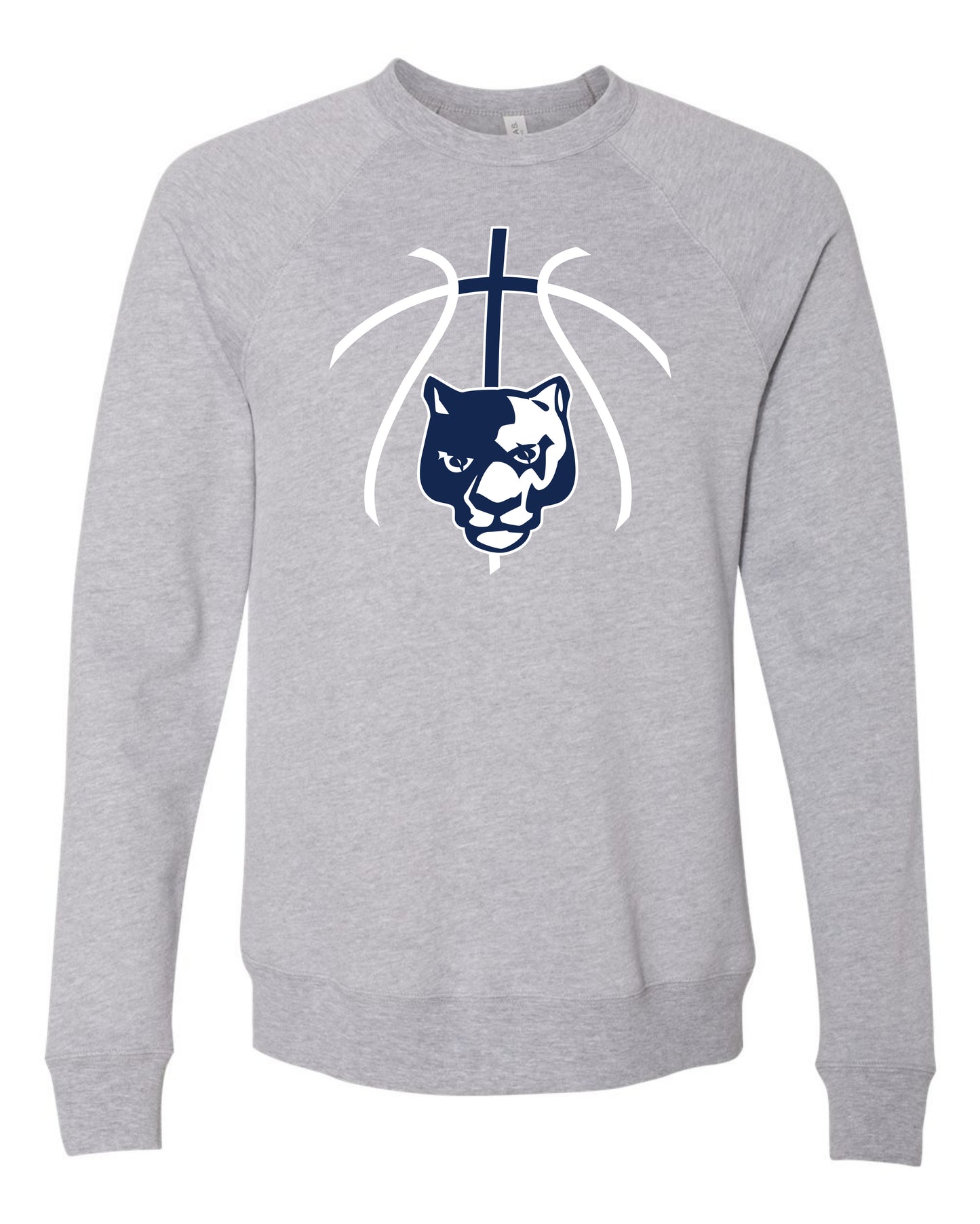 Panther Head Cross Ball - Adult Sweatshirt