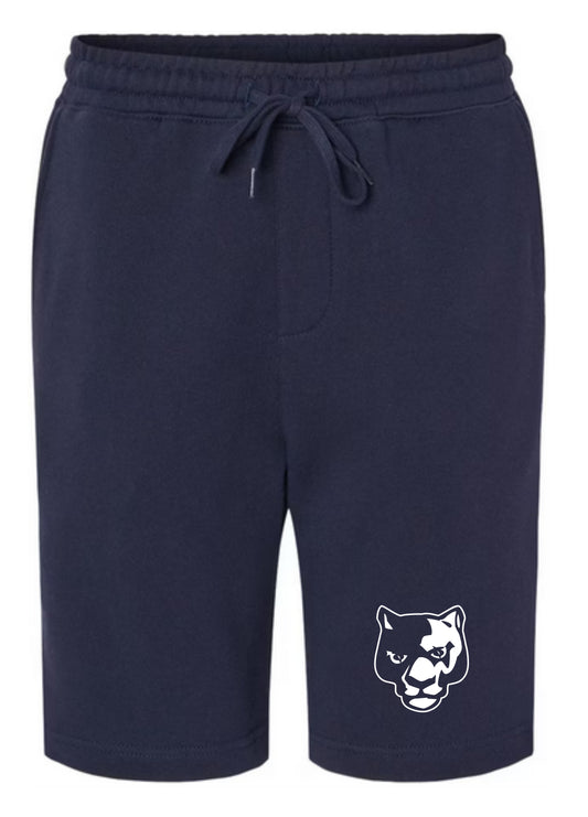 Panther Head - Adult 9" Pocketed Fleece Shorts