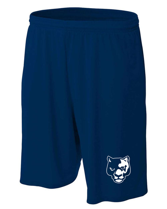 Panther Head - Adult 9" Pocketed Performance Shorts