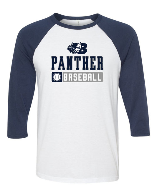Panther Baseball - Adult Raglan Tee