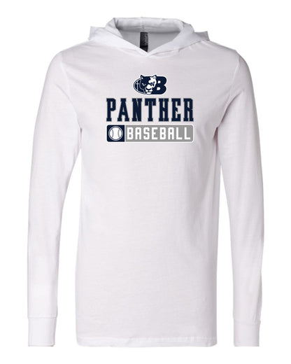Panther Baseball - Adult Hooded Long Sleeve