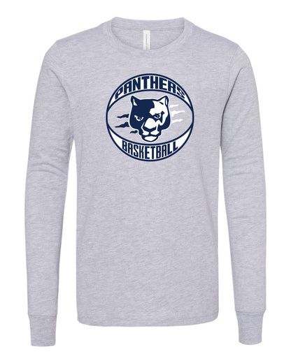 Panthers BBall Claw Ball - Youth Long Sleeve