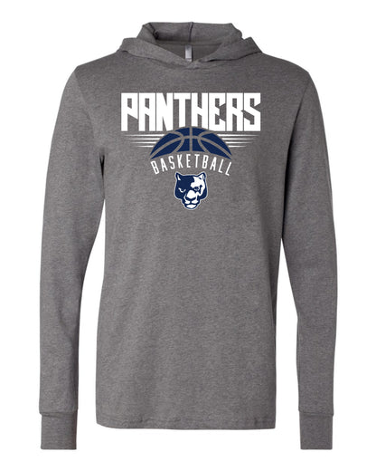 Panthers Basketball - Adult Hooded Long Sleeve