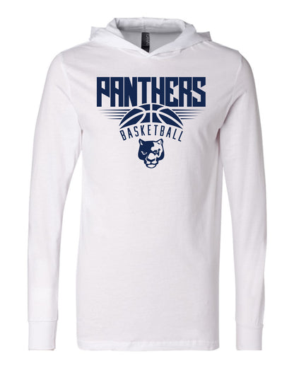 Panthers Basketball - Adult Hooded Long Sleeve