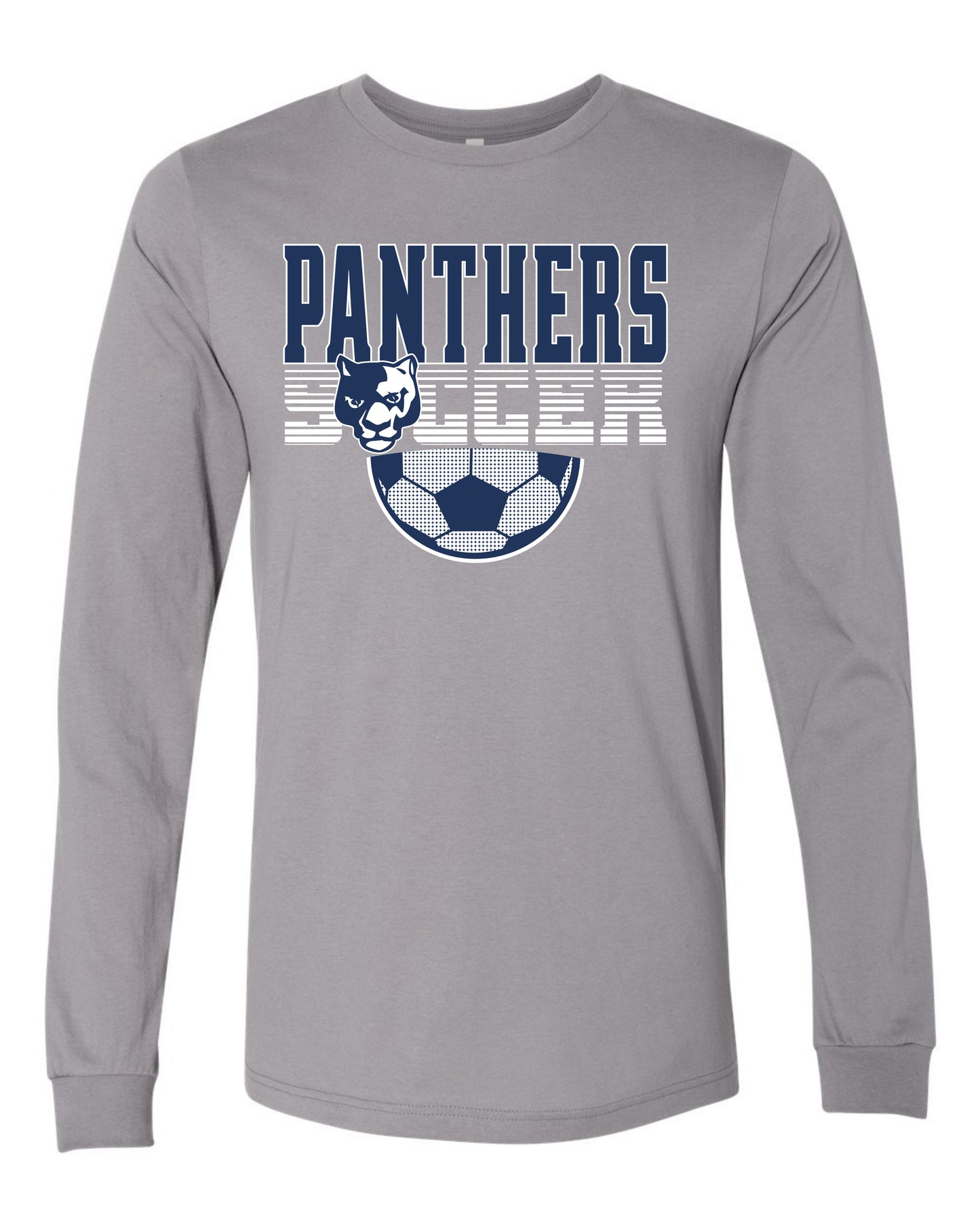Panthers Soccer Faded - Adult Long Sleeve