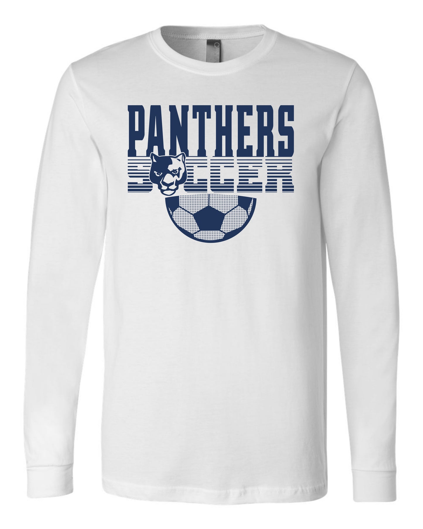 Panthers Soccer Faded - Youth Long Sleeve