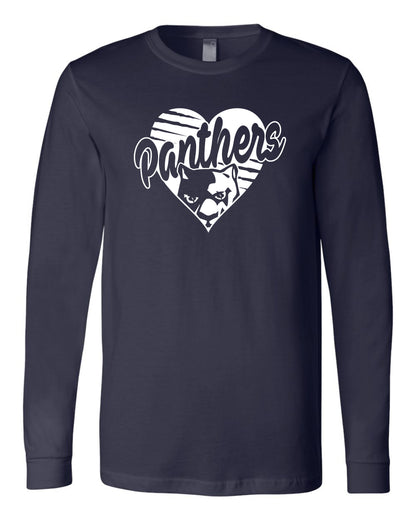 Panthers Heart - Adult Long Sleeve