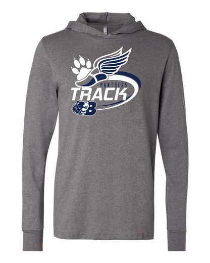 Panthers Track - Adult Hooded Long Sleeve