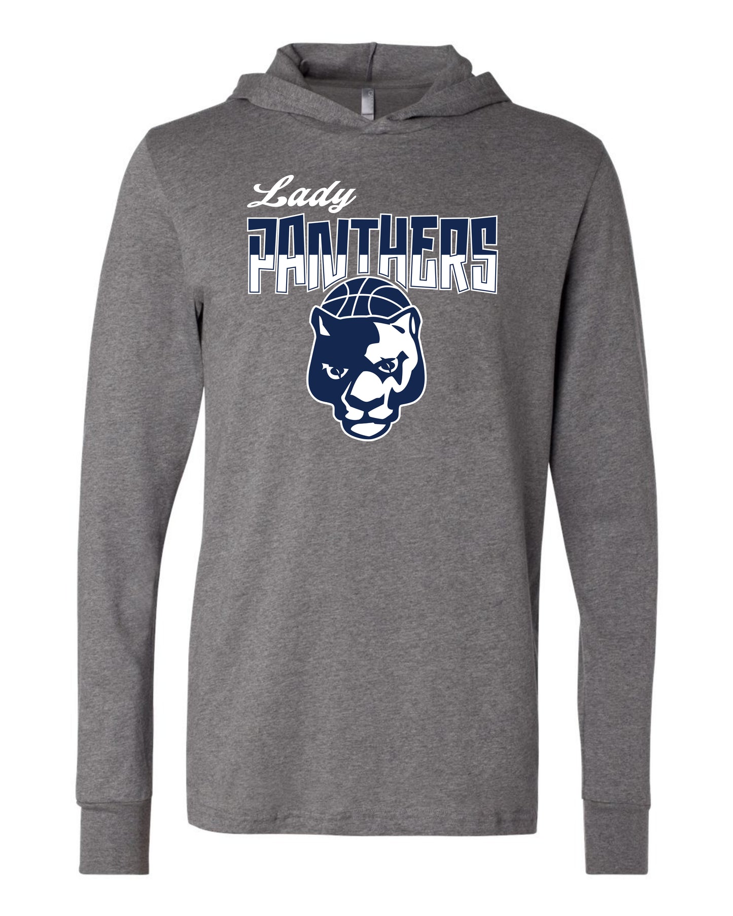 Lady Panthers Two-Tone - Adult Hooded Long Sleeve