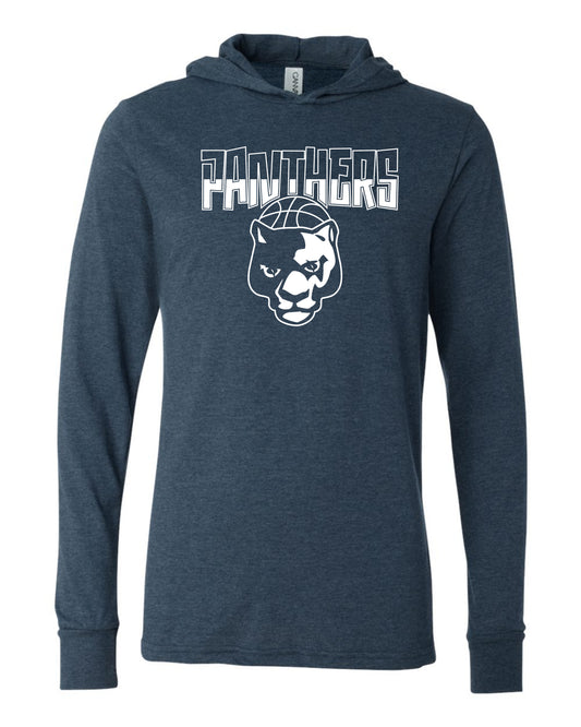 Panthers Two-Tone - Adult Hooded Long Sleeve