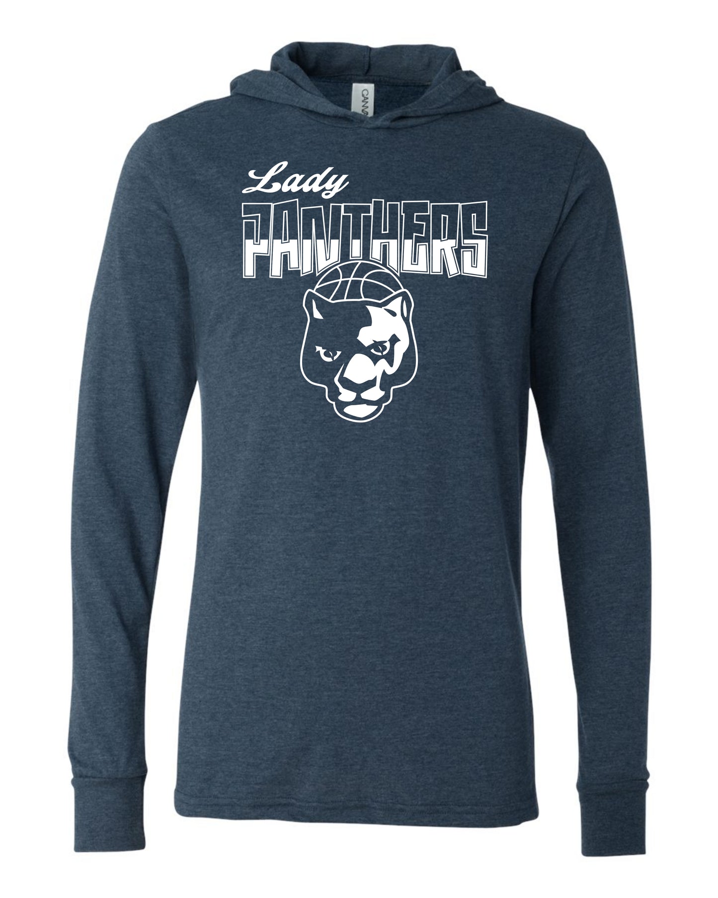 Lady Panthers Two-Tone - Adult Hooded Long Sleeve